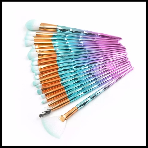 NEW 20pcs Unicorn Makeup Brush Set - Picture 3 of 6